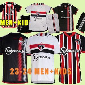 2023 2024 S-2XL SAO PAULO FCサッカージャージールシアノパトジェームズ24 25ラフィンカレリルーカスパブロマイアホームアウェイ3番目のサッカーシャツ