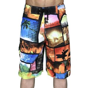 Men's Shorts Nowe spodenki dla męskich strojów kąpielowych Szybkie suszenie strojów kąpielowych dla męskich strojów kąpielowych de Bain Homme Bermuda Surfing Shorts for Mens Swimsuits J240328