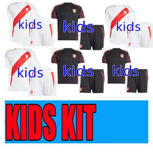 Perù 2024 Copa America maglie da calcio per bambini Home White Away Peruana 24 25 Maglia da calcio 2025 Squadra nazionale PINEAU CUEVAS SOLANO PIZARRO ABRAM AQUINO GUERRERO CUBILLAS