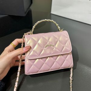 24p yanardöner renkler iki tonlu inci üst tutamak totes vanity çanta seri numarası kart tutucu rhinestone snap ghw crossbody omuz makyaj kozmetik kılıfı 16cm