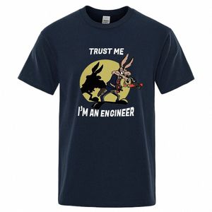 trust Me Im An Engineer T Shirt For Men Pure Cott Vintage T-Shirt Round Neck Engineering Tees Classic Man Clothes Oversized p2nX#