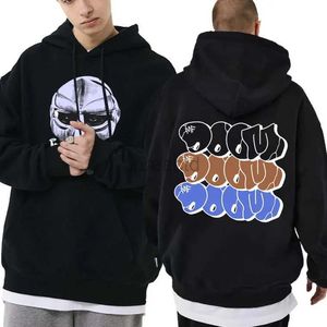 Męskie bluzy bluzy raper mf doom maska ​​madlib madvillain graficzna grafika z kapturem Mężczyznę Hip Hop moda bluza męska vintage ponadwymiarowe bluzy 24328