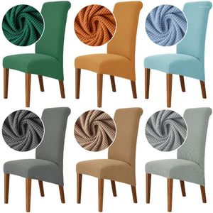 Chair Covers 1/2/4/6PC Stretch Jacquard Large For Dining Room Seat Slipcover High Back Washable Removable