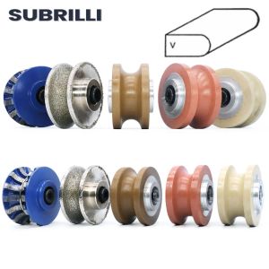 Stamping Subrilli V20 V30 Diamond Router Bit Full Bullnose M10 Cutting Portable Stone Granite Marble Edge Slipning Abrasive Wheel