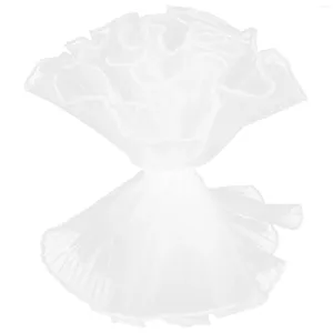 Fiori decorativi Garza Filato floreale Carta da regalo Maglia Bouquet Accessori Tessuto Rughe Rete in tulle Novità Gonna fai da te