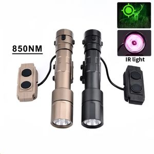 Lanterna tática de metal longa 1300 lm REIN 2.0 IR Lanterna ultra brilhante luz de reconhecimento de caça acessórios para airsoft