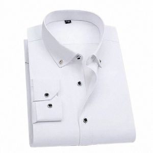 39-44 Herren-Hemd mit LG-Ärmeln, Busin Dr, Freizeit, professionelle Dekoration, Arbeitskleidung im neuen Stil, vielseitiges Herrenhemd S8RR#