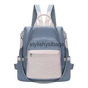 Backpack Style Shoulder Bags Womens Bag Light Luxury Brand Oxford Cloth Backpack 2023 Large Capacity Free Shipping Travel Schoolbag H240328