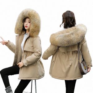 Piumino Donna Parka Autunno Inverno Cappotto Cott Piumino imbottito in cotone Donna Lana pesante per capelli LDY2030 Y7e4 #