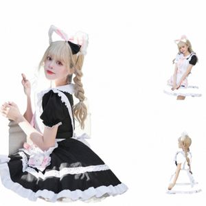 Японский Sweet Lolita Maid Dr Harajuku Vintage Lovely Dr Kawaii Party Maid Dr Аниме Косплей Кафе Апрель Костюм Экипировка P00l #