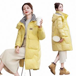 2023新しいフード付きパーカーの女性冬のミッドコットジャケットコート女性韓国のゆるい厚い暖かいアウターウェアオーバーコートレディースW11i＃