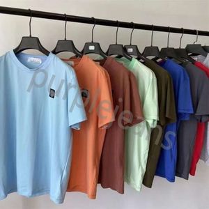 2024 designer pedras t camisa ilha verão masculino respirável solto carta impressão amantes rua moda algodão camiseta nvh886