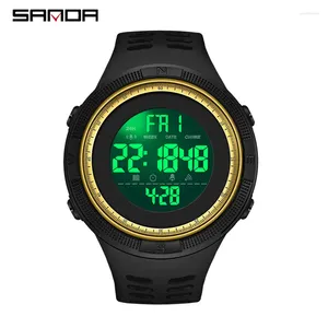 ساعة معصم Sanda Watch Light Fashion مقاومة للماء الرياضة الإلكترونية عبر الحدود التجارة الإلكترونية بيع متعددة الوظيفية وا