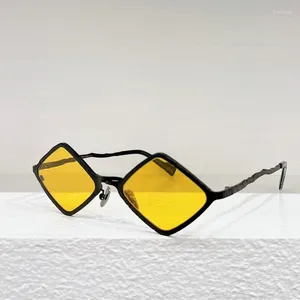 Solglasögon Tyskland Stil Alloy Diomand Metal Kub Maske Z14 Klassisk lyxdesigner Märke Solar UV400 -glasögon