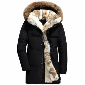 2022 Winter Down Płaszcz Mężczyźni grube futrzane wkładka M Męskie kurtki S-5xl Rozmiar Winter Man Cooded Parma Wellensteyn Snow Duck Coats 59HI#
