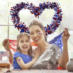 Party Decoration Decorative Ribbons Independence Day Decorations Floral Venue Background Wall Supplies Corn Husk Wreath