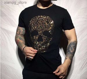 T-shirt da uomo S-6XL Hot Diamond T-shirt da uomo Anime Moda Top a manica corta T-shirt da uomo con teschio T-shirt casual allentata Hip Hop Uomo24328