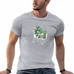 pianta nel carrello del negozio T-shirt Camicetta tinta unita magliette da uomo 41vu #