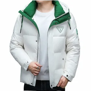 Taoboo 2022 Nowa najwyższej klasy gruba ciepła marka Casual Fi Down Men Men Classic Windbreaker Winter Hooded Paras Patle V6tr#