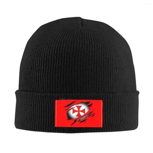 Berets Knight Templar Cross Skullies Beanies Caps Streetwear Winter Warm Men Women Knitting Hats Adult Unisex Bonnet