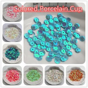 Poduszka 10 g 4 mm 5 mm 6 mm 8 mm 10 mm 10 mm Cup PVC Cearów Glitter Paillettes na ubrania, czapkę, buty.