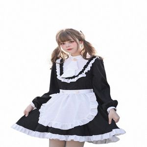 Verde dolce Lg con maniche Lg Lolita uniforme di lusso Anglicism Maid Dr Gift Set Carnevale Stage Party Cosplay Bunny Costumi Donna a2V6 #