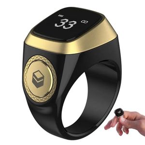 Смарт-кольцо-счетчик Tasbih для мусульман, цифровое кольцо для зикра Tasbeeh 5, вибронапоминание о времени молитвы, электронные четки, кольцо 240314