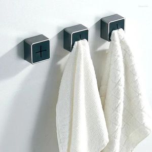Kök förvaring handduk rack hängare självhäftande trasa diskdukhållare rengöringsverktyg krok rack handdukar klipp