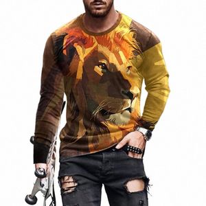 autumn Men's Clothing Round Neck Lg Sleeve Tees Fi 3D Printing Li Graphic t Shirts 2023 New Casual Trend y2k tops u1n2#