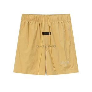 Herr- och kvinnors high street shorts modedesigner essentialsHorts flocking reflekterande broderi silikon bokstäver dragskon 5-punkts unisex lös stil l1hm