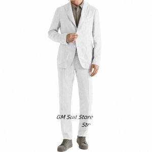 Abito da sposo da sposa Abito da uomo completo con tasca grande Abiti sociali per uomo Set da 2 pezzi giacca + gilet Abito casual monopetto 2023 G9Yy #