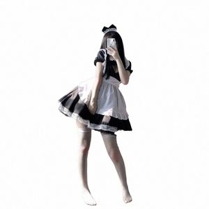 Lingerie sexy per le donne Costume cosplay Maid Dr Uniform Temptati Suit Gioco di ruolo Lace Lolita Outfit Mucama erotico 99n5 #