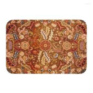 Carpets Antique French Aubusson Rug Front Door Mat Indoor Absorbent Europe Vintage Carpet Floral Doormat Living Room Entrance