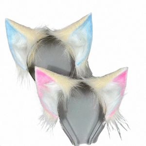 cosplay fatto a mano animale gatto volpe orecchio cameriera copricapo capelli cerchio stile copricapo capelli accories f7YB #