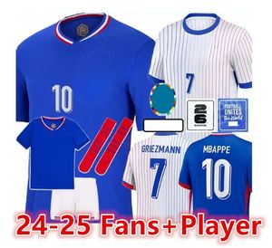 French Club Full Set 24 25 Benzema Soccer Jerseys Giroud Mbappe Griezmann Saliba Pavard Kante Maillot de Foot Equipe Maillots Kid Kit Women Men Football Shirt66