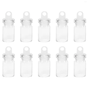 Vases Pendant Wishing Bottle Mini Jars Small With Lids Tiny Glass Plastic DIY Bottles