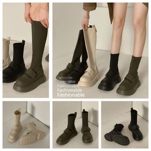 Designers sapatos tênis esporte caminhadas sapatos tornozelo bootie alto tornozelo bota antiderrapante leves softs mulheres gai 35-48 pretos confortos clássicos