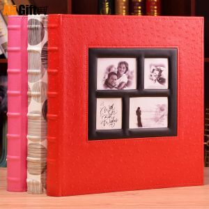 Albums PU Cover 6 Inch 4R Photos 400 Pockets Album Large Capacity Photo Album Insert Wedding Family Baby Home Decor Album Memory Book