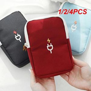 Storage Bags 1/2/4PCS Travel Gadget Organizer Bag Portable Digital Cable Electronics Accessories Carrying Case Pouch For USB