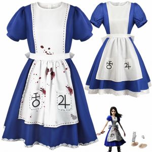 game Alice: Madn Returns Cosplay Costume Alice Maid Dr Uniform Adult Women Halen Carnival Party Clothes Set 48Ns#