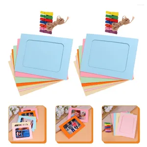 Frames 2 Sets Hanging Paper Po Frame DIY Decor Decorate Picture For Kids Room Small