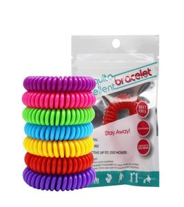 Braccialetti repellenti per zanzare Braccialetti per zanzare naturali puri per adulti e bambini Anello telefonico Bracciale a catena Controllo dei parassiti6463658