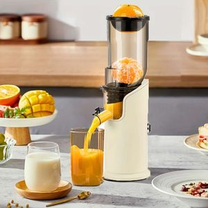 80mm no-cut juicer, separering original hushåll hela automatisk slagg långsam slipning, stor kaliber lätt att rengöra juice hine, gör milkshake glass, ren