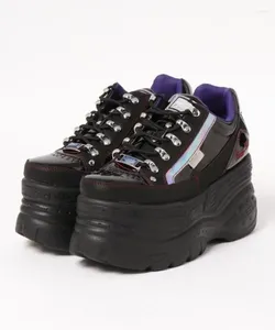 Casual Shoes Side Zipper Platform Women's Vulcanize Höjd Öka Zapatillas de Mujer Lace Up Sneakers Women Fall Zapatos