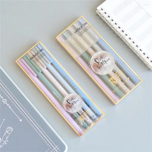 Sets Of Gel Pens 0.5 Needle Tube Head Black Ball Pen Signature Replaceable Ink School Supplies Office Stationery