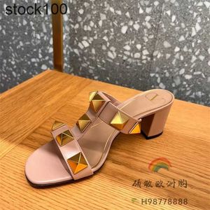 Valentins Shoe Roman Çalışması Söğüt çivi gündelik moda sandalet ve terlik kadınlar için