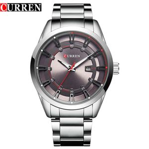 Fashionable New Hot Selling CURREN Karien 8246 Steel Band Men's Popular Quartz Watch