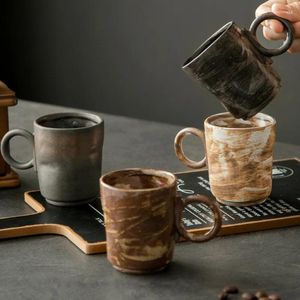 Mugs 150ml Japanese Coarse Ceramic Mug Personalized Retro Coffee Cup Home Breakfast High Appearance Simple Water