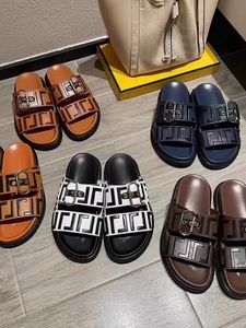 Designer Luxus-Marken-Pantoffeln, neueste F-förmige Frauenschuhe, High-End-Lederschuhe, flache Absätze, vielseitige Casual Factory-Schuhe