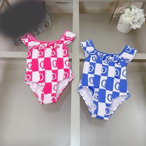 2024 Summer Girl Swimsuit Fashion Casual Baby Swimwear New Sling Swim Top Designer One-piece swimsuits Comfortable Breathable Size 80-150CM CSD2403284-8